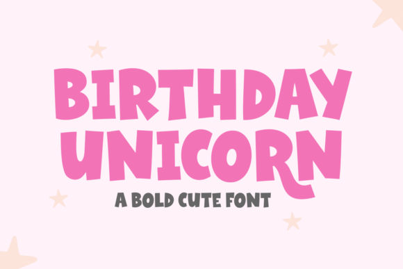 Birthday Unicorn: A Playful Font for Creative Branding