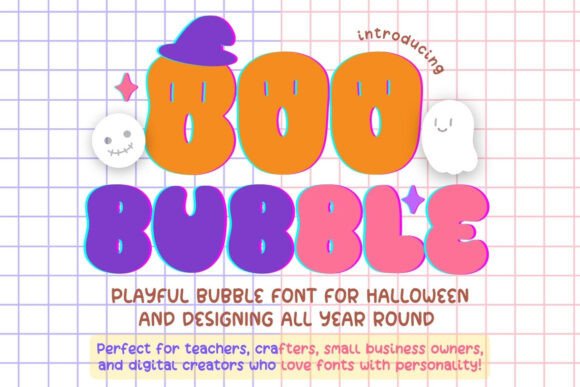 Boo Bubble: A Playful Display Font for Editorial Design
