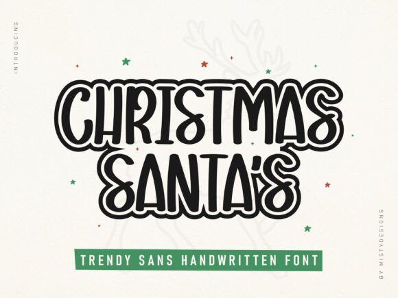 Christmas Santas: A Font That Brings Holiday Magic to Your Creations