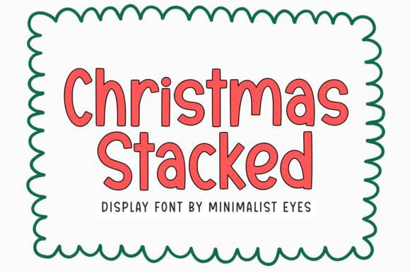 Christmas Stacked: A Font That Brings Holiday Magic to Every Project