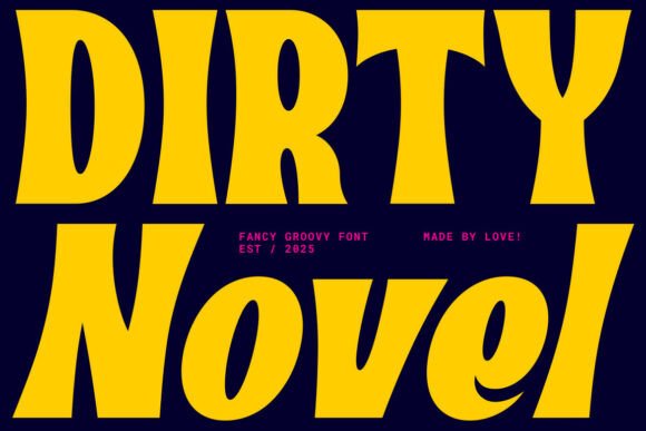 Dirty Novel: A Bold Typeface for Digital Design