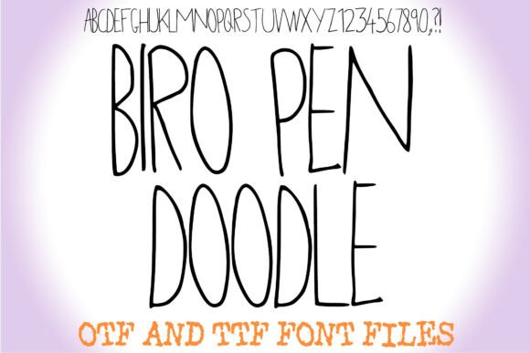 Discover the Biro Pen Doodle Font for Authentic Branding