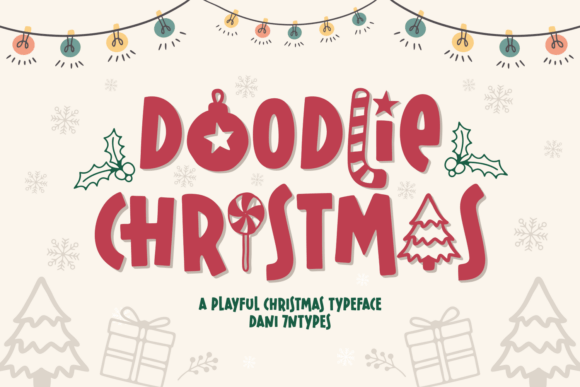Doodlie Christmas: A Festive Font for Editorial Design