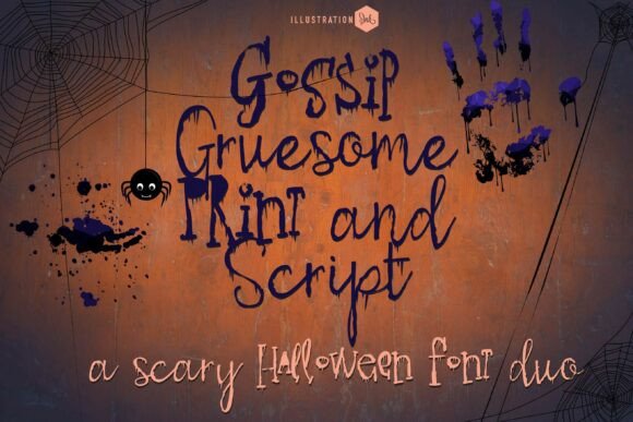 Gossip Gruesome Duo: A Display Font for Bold Web Design