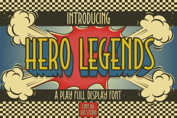 Hero Legends: A Bold Font for a Strong Brand