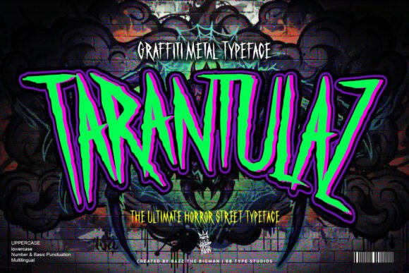 Tarantulaz: A Typeface That Speaks in Shadows