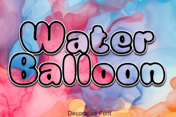 Water Balloon Font: A Playful Addition to Your Digital Design Toolbox